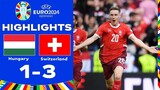 EURO 2024 Highlights Hungaria (1) VS Swiss (3)