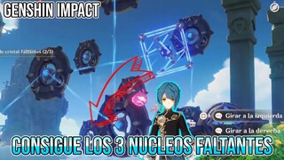 Consigue los 3 NUCLEOS DE CRISTAL FALTANTES *PUZZLES* - Genshin impact 2.8