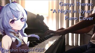 Ganyu Theme: "A Night In Liyue" - Genshin Impact OST by Yu-Peng-Chen [Piano Cover]