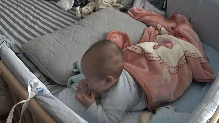 How does a 10-month-old baby self-soothe to sleep? They fall asleep the moment they latch onto the p