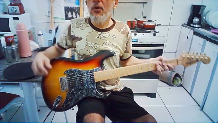 gilneyparson guitarra tagima 735 Brasil regulando o braço e as cordas
