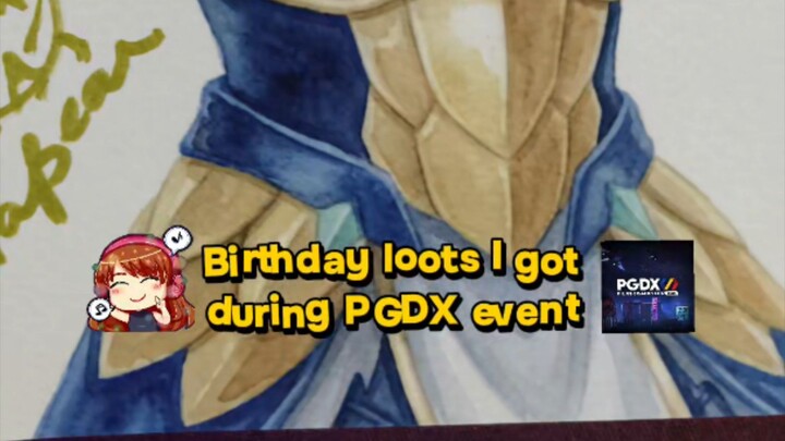 Birthday loots I got during PGDX event (July 26) 🥳 credits to Kodomoi for the bg song #events #pgdx