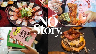 No Story #VLOG Ep.03 สวัสดีวันหยุด นานๆ เข้าเมืองที / อาหารเกาหลี / UNPACK / CREAMY MUSHROOM BURGER