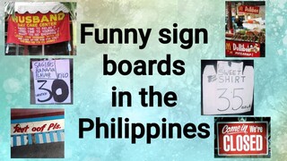 Funny Sign Boards in Philippines - Try not to laugh