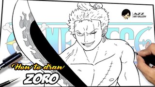 วิธีการวาด Zoro Wano Arc - Enma ดาบใหม่ของ Zoro