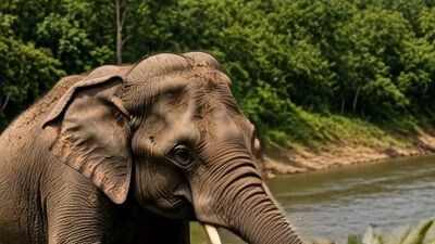 Elephant vs Giant Python — A Wild Jungle Showdown! 😱#ElephantVsPython #Wildlife #JungleFight #Giant