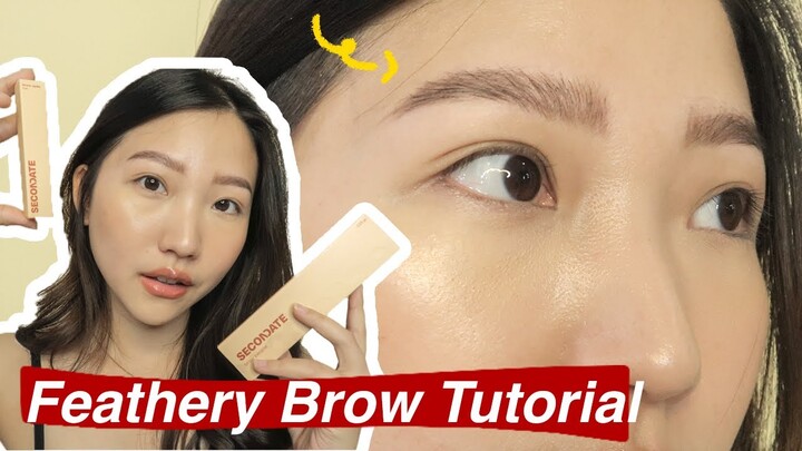 BUSHY EYEBROW TUTORIAL pake BRAND LOKAL / Tutorial Alis FEATHERY STEP BY STEP 🪶/ + SECONDATE Review