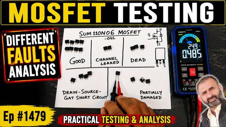 How to Test a MOSFET with a Multimeter | 5 Common MOSFET Faults Explained