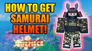 How To Get Samurai Helmet New Head Accessory in A One Piece Game