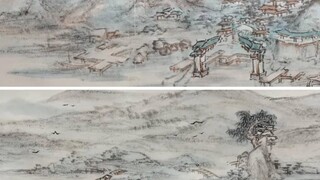 Use the long scroll of traditional Chinese painting to draw Liyue "The Scroll of Prosperous Scenery 