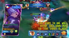 100% WIN RATE NATAN MVP! Build Item Temporal Vortex Tersakit 'THE TRUE CARRY IS HERE'!