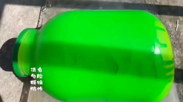 Stairway Bottle Roll Explosion Contest