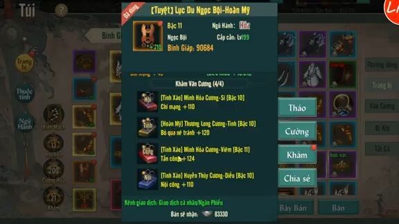 VÕ LÂM 1 MOBILE - SOI CÁCH BUILD TIÊU DAO CẦM - HÀNG HOT QUẦN CHIẾN - BUILD SAO