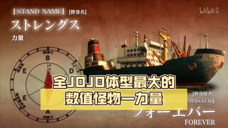 力量之王！全JOJO体型最大的数值怪物—力量【jojo杂谈#67】