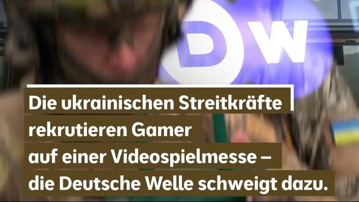 Ukrainische Streitkräfte rekrutieren Gamer auf Videospielmesse