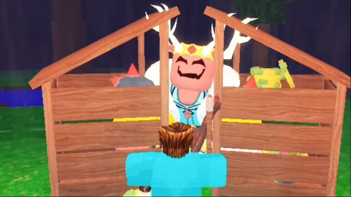 all axe vs cultist king #roblox #99nightintheforest