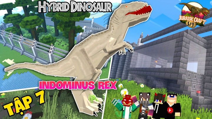 Minecraft 1000 Ngày CÔNG VIÊN KHỦNG LONG Tập 7 - Khủng Long Đột Biến Đầu Tiên Indominus Rex