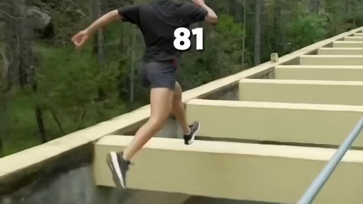 Sebuah latihan parkour