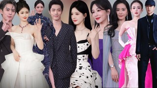 YangMi,XiaoZhan,BaiLu,YangZi,WangYibo and Cbiz Stars on Red Carpet at Weibo Night 2023