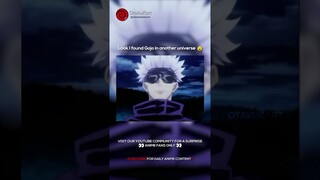 Look I found Gojo in another universe 😆 #anime #animememes #animeedits #shorts