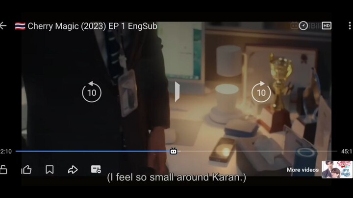 ngayon kulang sya pinanood kinikilig talaga ako sa seen na grabe ang chemistry nila 🥰