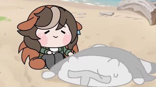 [Uma Musume: Animasi Pretty Derby Tanuki] Kelinci percobaan ini sepertinya menderita serangan panas