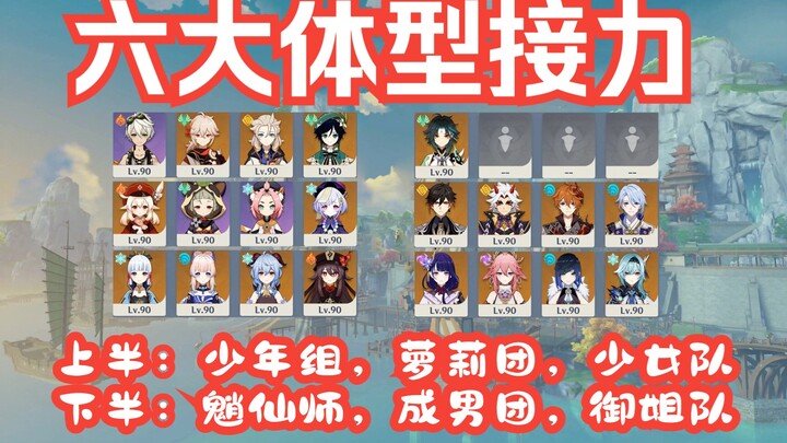 【2.8 Dataran Dalam Naga Batu Besar】Estafet 6 Tubuh Besar di Lantai 12: Tim Remaja / Tim Lolita / Tim