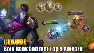 CLAUDE Solo Rank and met Top 9 Alucard | Mythic rank gameplay [K2 Zoro]