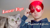 Mèo: Kính mắt laser tự chế, dùng mắt điều khiển mèo