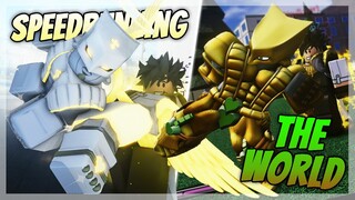 Speedrunning The World In 5 Different Roblox JOJO Games!