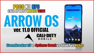 Arrow OS v11.0 OFFICIAL | Poco X3 NFC | Call Of Duty Mobile Test  KERNEL