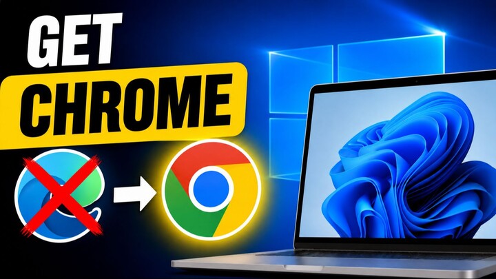 Download chrome after installing windows installation from edge