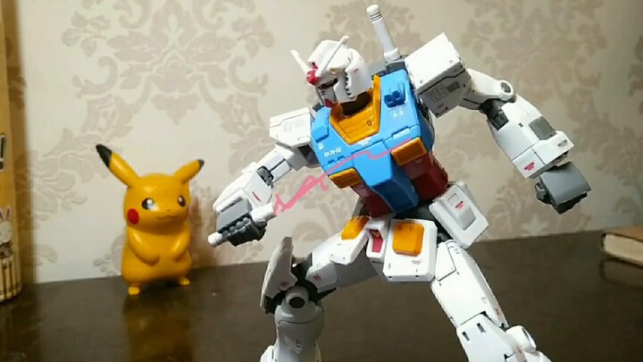 [แอนิเมชันสต็อปโมชัน] "ฉันจะเล็งไปที่ห้องนักบินเสมอเมื่อฉันโจมตีผู้คน!" (hggto Original Gundam)