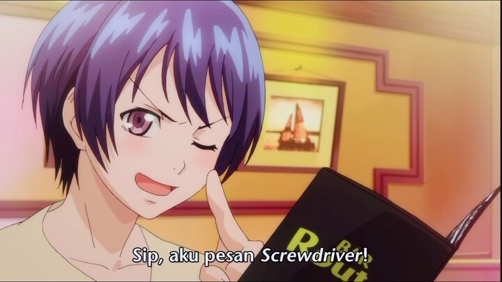 Momen lucu belajar jadi bartender grand blue s1