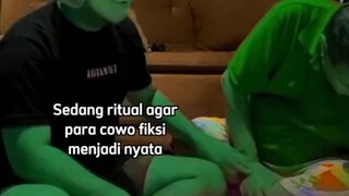 sdang ritual agar pra cwo fiksi mnjadi nyata