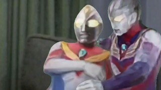 Two people are handing over the light
