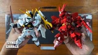 Immersive assembly model: Bandai SDEX 016 Char's Counterattack SD Q version Rx-93 Nu V Gundam / Band