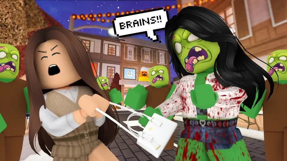 ZOMBIES ATTACKED OUR TOWN!! *ZOMBIE APOCALYPSE* | (WITH VOICE) | Mayor Mom  Bloxburg Roleplay - Bilibili