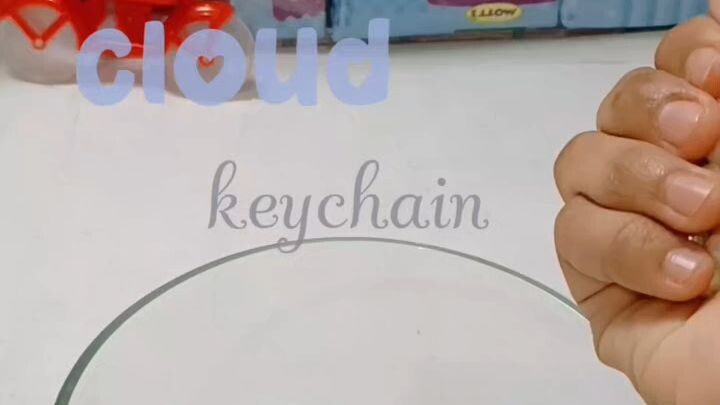 ☁️ Dreamy Cloud Keychain | Handmade with Love ✨ Pyaara sa badalon jaisa keychain, pyaar se banaya