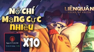 Trải Nghiệm Sức Mạnh Của Zuka Khi Đem Full 10 Viên Ngọc Đỏ Tỉ Lệ Chí Mạng Tại Rank Cao Thủ Cuối Mùa