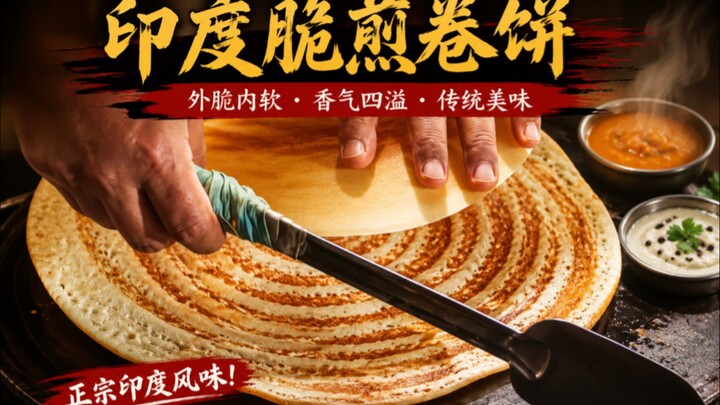 酥脆到停不下来！So Crispy You Can't Stop Eating! #short reels Dosa Shortd video
