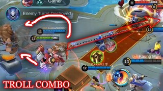 Jawhead EXE TROLL COMBO with FRANCO! Funny Gameplay Mobile Legends 300IQ