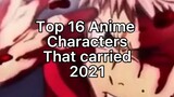 top 16 anime characters that carried