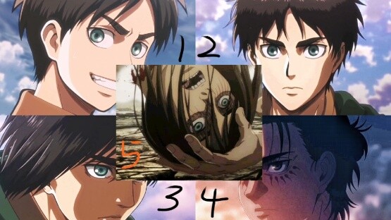 [Attack On Titan] Changes Of Eren's Appearance From Season 1 To 4