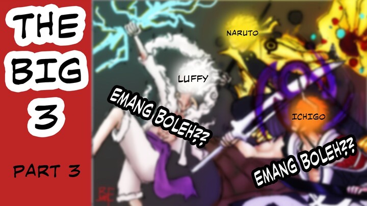 Emang boleh se crossover ini? Big 3, Luffy x Naruto x Ichigo part3 - jumpforce coloring timelapse