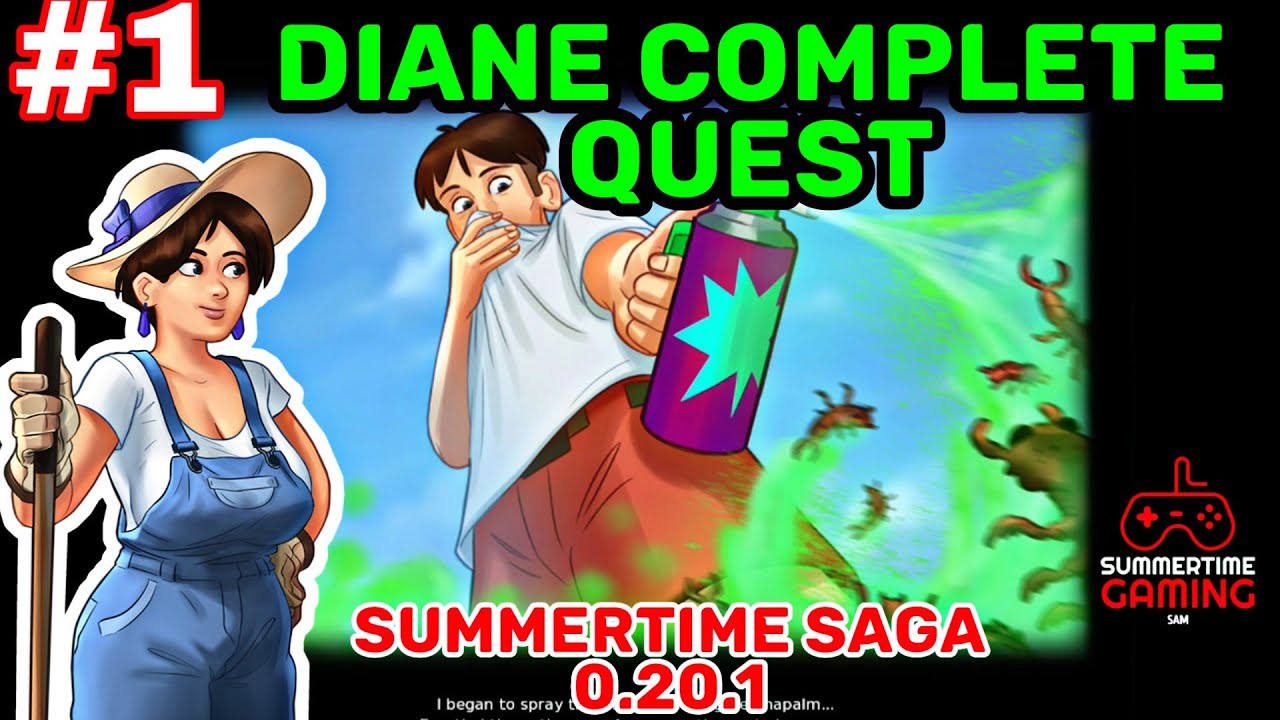 Gardening & Milk Delivery | Diane Complete Quest | Summertime Saga 0.20.1 |  Full Walkthrough #1 - BiliBili