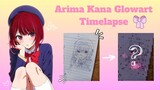 Timelapse Glowart Arima Kana from "Oshi no Ko"