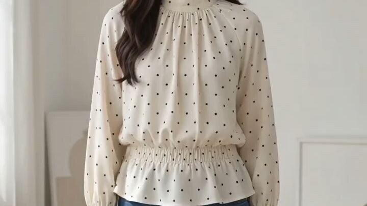 Woman_modeling_polka-dot_blouse_202608122152
