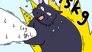 (5 in 1)和纱猫减肥记【蔚蓝档案小动画】