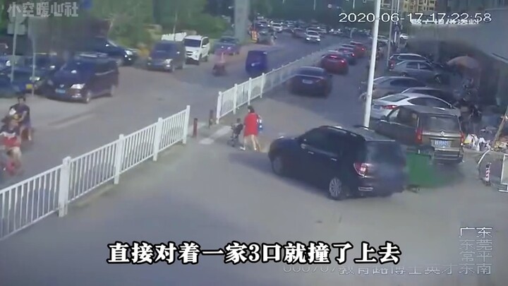 Outrageous Female Driver Mistakes Gas for Brake at School Gate, Mows Down a Family of Three on the C